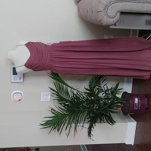 Adrianna Papell Dove and Dahlia Lila Marsala color Dress with pockets Size 8